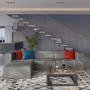 Modway EEI-4790 Mingle Vegan Leather Sofa and Ottoman Set