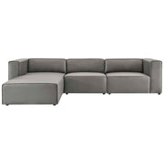 Modway EEI-4790 Mingle Vegan Leather Sofa and Ottoman Set