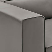 Modway EEI-4790 Mingle Vegan Leather Sofa and Ottoman Set