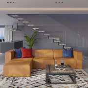 Modway EEI-4790 Mingle Vegan Leather Sofa and Ottoman Set