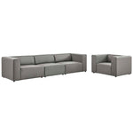 Modway EEI-4791 Mingle Vegan Leather Sofa and Armchair Set