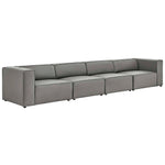 Modway EEI-4793 Mingle Vegan Leather 4-Piece Sectional Sofa