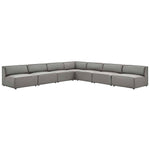 Modway EEI-4797 Mingle Vegan Leather 7-Piece Sectional Sofa