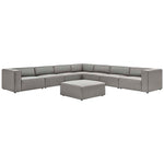 Modway EEI-4799 Mingle Vegan Leather 8-Piece Sectional Sofa Set
