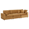 Modway EEI-4817 Commix Down Filled Overstuffed Velvet 3-Seater Sofa