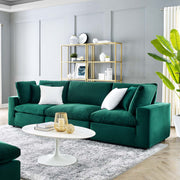 Modway EEI-4817 Commix Down Filled Overstuffed Velvet 3-Seater Sofa