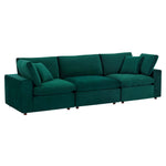 Modway EEI-4817 Commix Down Filled Overstuffed Velvet 3-Seater Sofa