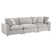 Modway EEI-4817 Commix Down Filled Overstuffed Velvet 3-Seater Sofa
