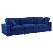 Modway EEI-4817 Commix Down Filled Overstuffed Velvet 3-Seater Sofa