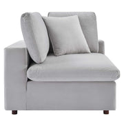 Modway EEI-4818 Commix Down Filled Overstuffed Velvet 4-Piece Sectional Sofa