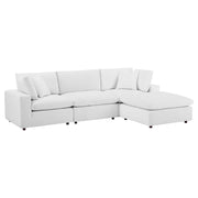 Modway EEI-4818 Commix Down Filled Overstuffed Velvet 4-Piece Sectional Sofa