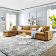 Modway EEI-4820 Commix Down Filled Overstuffed Velvet 5-Piece Sectional Sofa