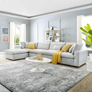 Modway EEI-4820 Commix Down Filled Overstuffed Velvet 5-Piece Sectional Sofa