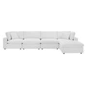 Modway EEI-4820 Commix Down Filled Overstuffed Velvet 5-Piece Sectional Sofa