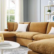 Modway EEI-4821 Commix Down Filled Overstuffed Velvet 6-Piece Sectional Sofa