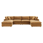 Modway EEI-4821 Commix Down Filled Overstuffed Velvet 6-Piece Sectional Sofa