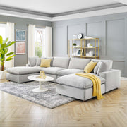 Modway EEI-4821 Commix Down Filled Overstuffed Velvet 6-Piece Sectional Sofa