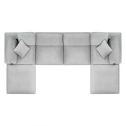 Modway EEI-4821 Commix Down Filled Overstuffed Velvet 6-Piece Sectional Sofa