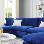 Modway EEI-4821 Commix Down Filled Overstuffed Velvet 6-Piece Sectional Sofa