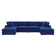 Modway EEI-4821 Commix Down Filled Overstuffed Velvet 6-Piece Sectional Sofa