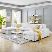 Modway EEI-4821 Commix Down Filled Overstuffed Velvet 6-Piece Sectional Sofa