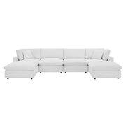 Modway EEI-4821 Commix Down Filled Overstuffed Velvet 6-Piece Sectional Sofa