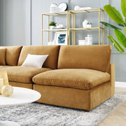 Modway EEI-4822 Commix Down Filled Overstuffed Velvet 5-Piece Sectional Sofa