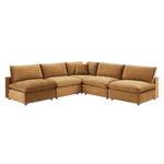 Modway EEI-4822 Commix Down Filled Overstuffed Velvet 5-Piece Sectional Sofa