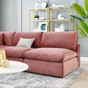 Modway EEI-4822 Commix Down Filled Overstuffed Velvet 5-Piece Sectional Sofa