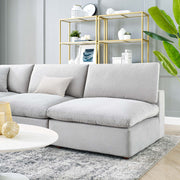 Modway EEI-4822 Commix Down Filled Overstuffed Velvet 5-Piece Sectional Sofa