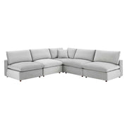 Modway EEI-4822 Commix Down Filled Overstuffed Velvet 5-Piece Sectional Sofa