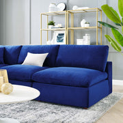 Modway EEI-4822 Commix Down Filled Overstuffed Velvet 5-Piece Sectional Sofa