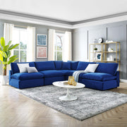 Modway EEI-4822 Commix Down Filled Overstuffed Velvet 5-Piece Sectional Sofa