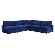 Modway EEI-4822 Commix Down Filled Overstuffed Velvet 5-Piece Sectional Sofa