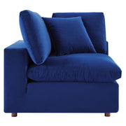 Modway EEI-4822 Commix Down Filled Overstuffed Velvet 5-Piece Sectional Sofa