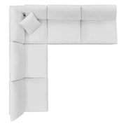 Modway EEI-4822 Commix Down Filled Overstuffed Velvet 5-Piece Sectional Sofa