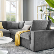 Modway EEI-4823 Commix Down Filled Overstuffed Velvet 5-Piece Sectional Sofa