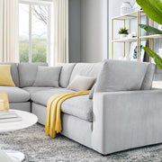 Modway EEI-4823 Commix Down Filled Overstuffed Velvet 5-Piece Sectional Sofa