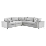 Modway EEI-4823 Commix Down Filled Overstuffed Velvet 5-Piece Sectional Sofa
