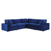 Modway EEI-4823 Commix Down Filled Overstuffed Velvet 5-Piece Sectional Sofa