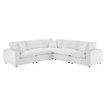 Modway EEI-4823 Commix Down Filled Overstuffed Velvet 5-Piece Sectional Sofa