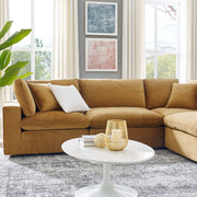 Modway EEI-4824 Commix Down Filled Overstuffed Velvet 6-Piece Sectional Sofa
