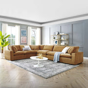 Modway EEI-4824 Commix Down Filled Overstuffed Velvet 6-Piece Sectional Sofa