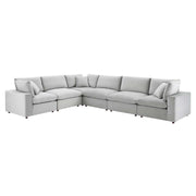 Modway EEI-4824 Commix Down Filled Overstuffed Velvet 6-Piece Sectional Sofa