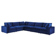 Modway EEI-4824 Commix Down Filled Overstuffed Velvet 6-Piece Sectional Sofa