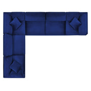 Modway EEI-4824 Commix Down Filled Overstuffed Velvet 6-Piece Sectional Sofa