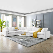 Modway EEI-4824 Commix Down Filled Overstuffed Velvet 6-Piece Sectional Sofa