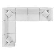 Modway EEI-4824 Commix Down Filled Overstuffed Velvet 6-Piece Sectional Sofa