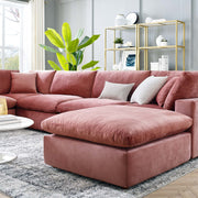 Modway EEI-4825 Commix Down Filled Overstuffed Velvet 7-Piece Sectional Sofa