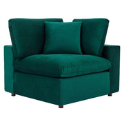 Modway EEI-4825 Commix Down Filled Overstuffed Velvet 7-Piece Sectional Sofa